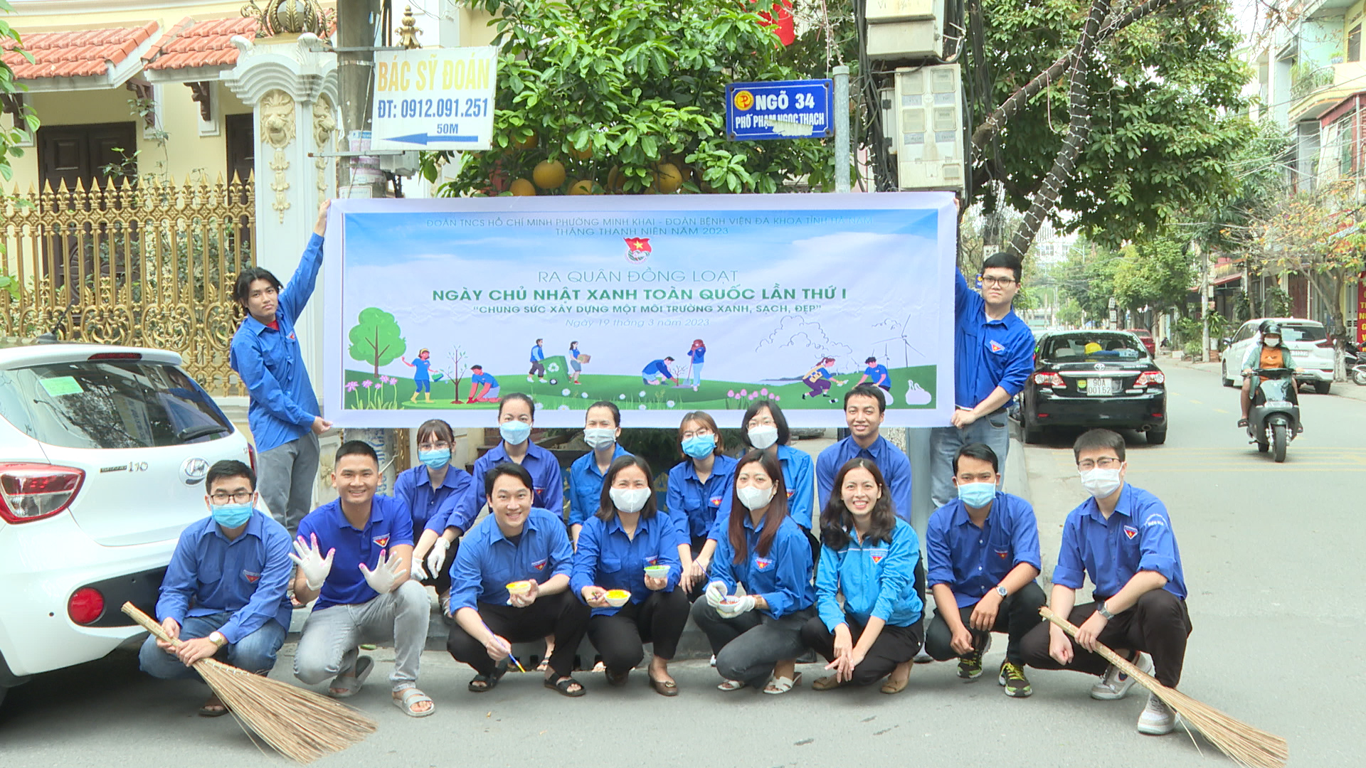 Tuổi trẻ đoàn thanh niên thành phố Phủ Lý sôi nổi các hoạt động “ Ngày chủ nhật xanh”